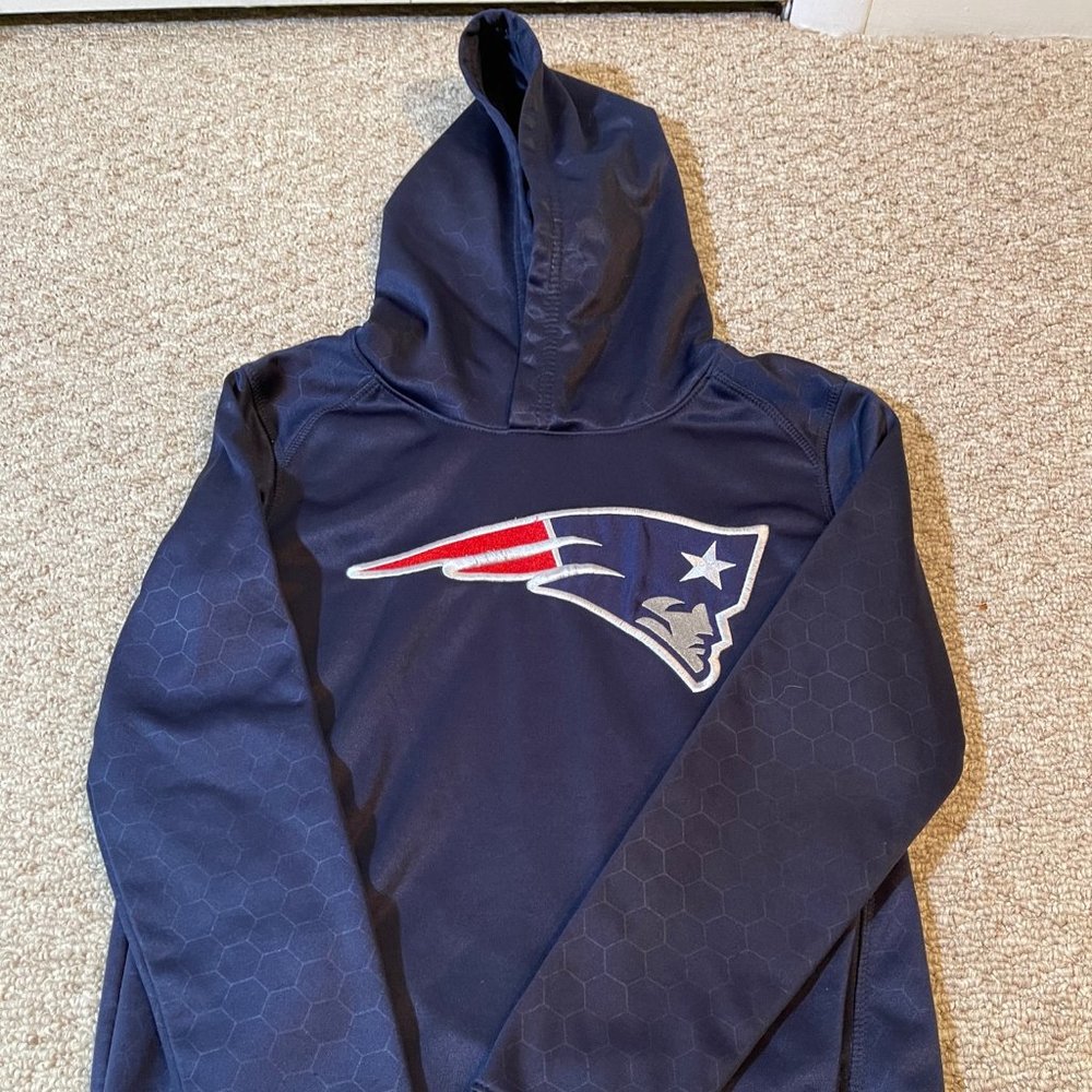 Boys New England Patriots Hoodie Sweatshirt Sz You